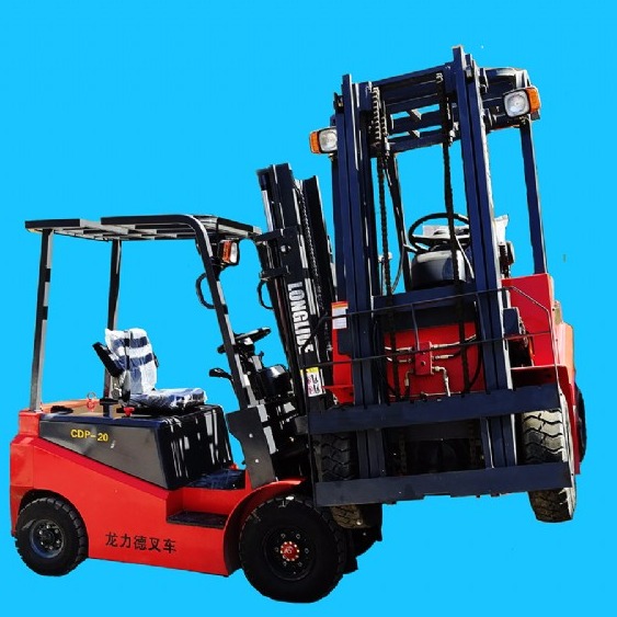  龍力德環(huán)保電動叉車CPD-20T兩噸電動堆高機車間搬運車免維護靜音型