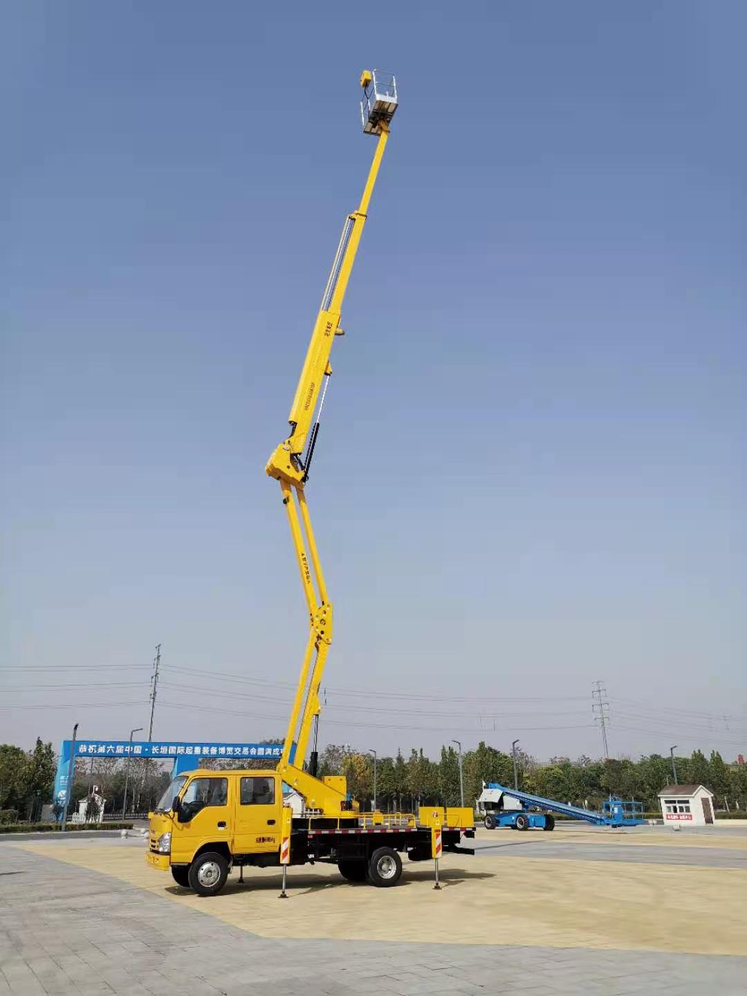 江河：23米混合臂車載式高空作業(yè)平臺 登高車