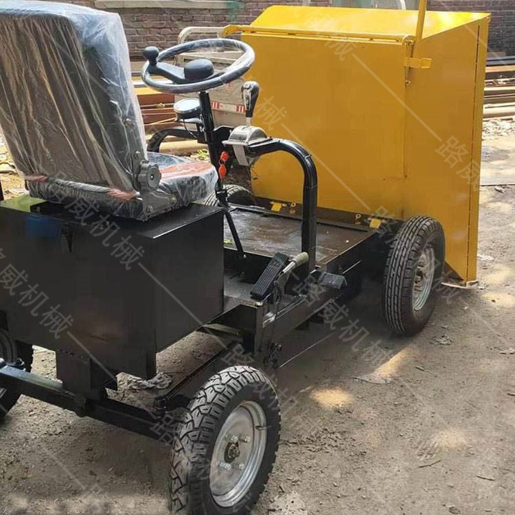 座駕式礦用四輪車(chē) 建筑垃圾轉(zhuǎn)運(yùn)灰斗車(chē) 四輪車(chē)多功能自卸灰斗車(chē)