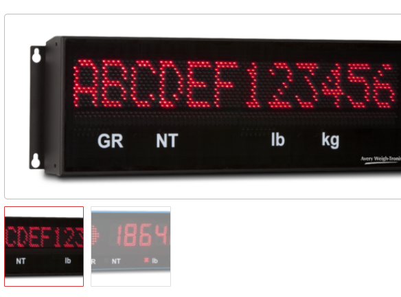 Avery Weigh-Tronix  稱重的 LED 遠程顯示器