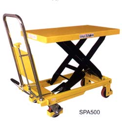 寧波如意SPA系列0.5噸手動(dòng)剪叉式液壓升降平臺(tái)車 SPA500