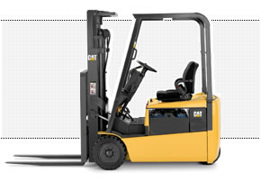 美國三菱卡特彼勒叉車(CAT)3000磅三輪電動平衡重叉車 ET3000