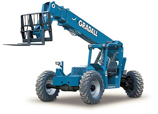 美國(guó)格瑞道(GRADALL)9,000磅伸縮臂叉車(chē) 534D9-45