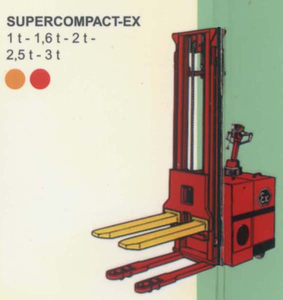 法國派特叉車(PRAT)1-3噸防爆型步行式全自動電動堆高機 SUPERCOMPACT-EX