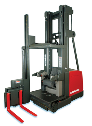 美國雷蒙叉車(RAYMOND)3000磅人上行高位三向堆垛叉車 EASI SEING-REACH