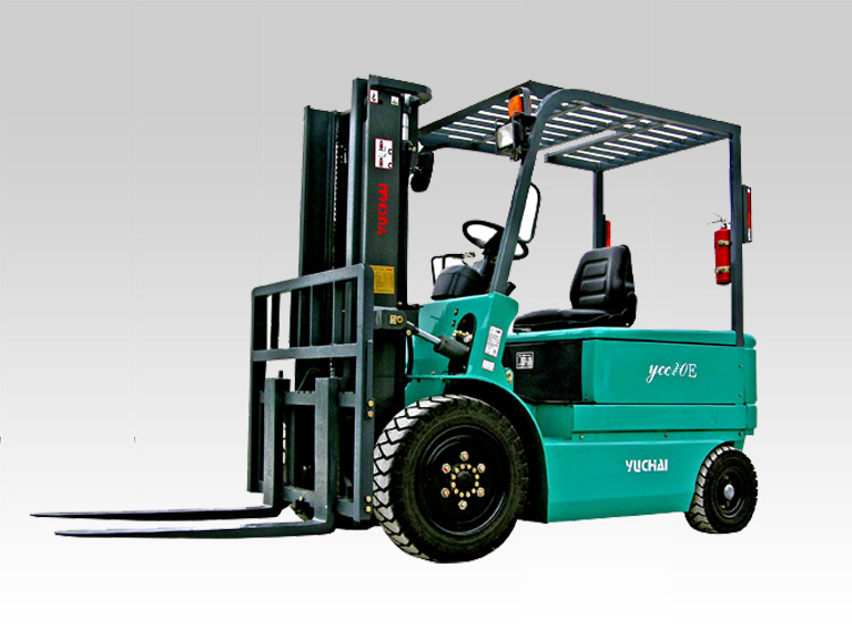 桂林玉柴叉車(YUCHAI)1噸四輪電動平衡重叉車 YCC10E