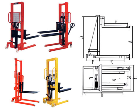 CTY系列手動(dòng)液壓裝卸叉車 CTY Hand Stacker
