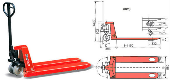 GIANT-MOVE重載型手動(dòng)液壓搬運(yùn)車(chē) MB-H MB-H