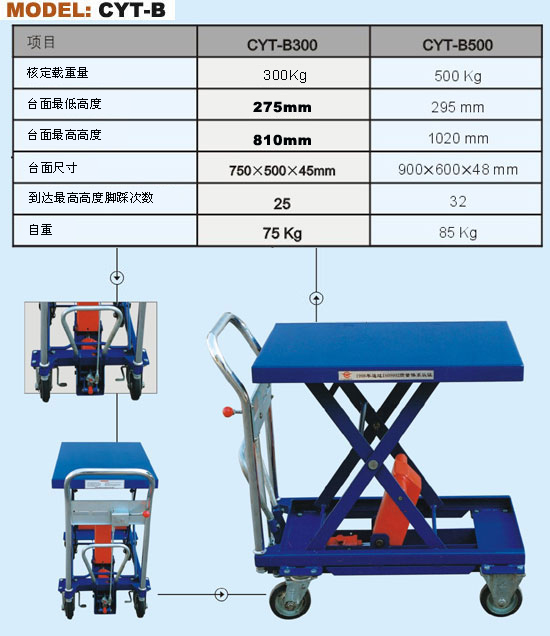 威海液壓平臺車