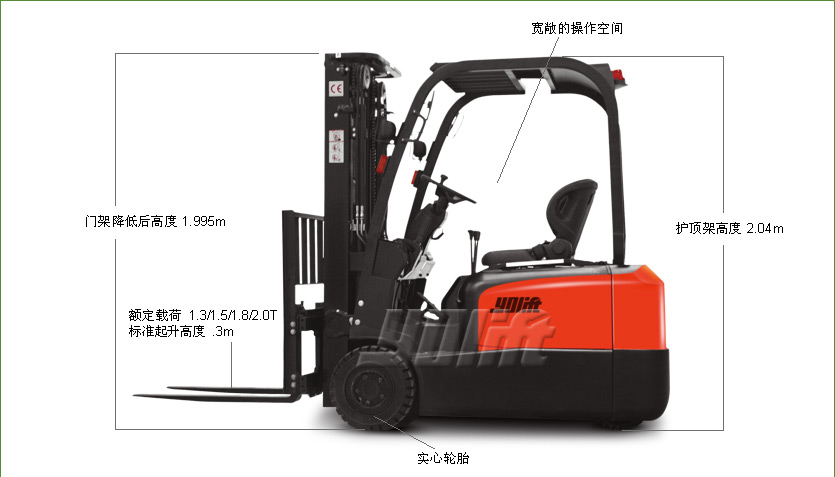 三支點(diǎn)電動叉車