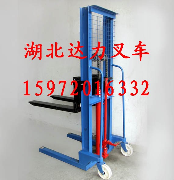 1噸2噸3噸升高1.6米手動液壓堆高車裝卸車叉車 升高車 CTY