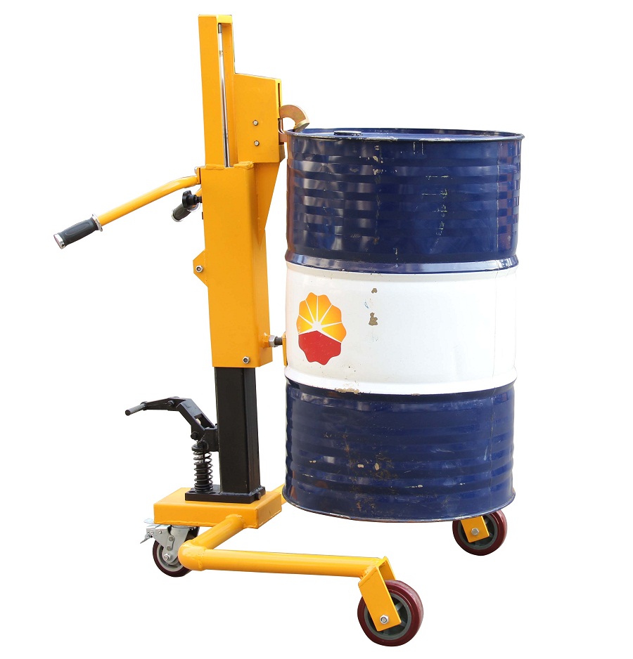 手動(dòng)油桶搬運(yùn)車 鷹嘴夾具600KG油桶搬運(yùn)工具 諾力油桶車
