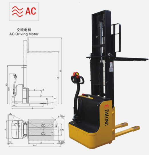 無錫大隆 CDD系列側(cè)駕式全電動(dòng)堆垛車